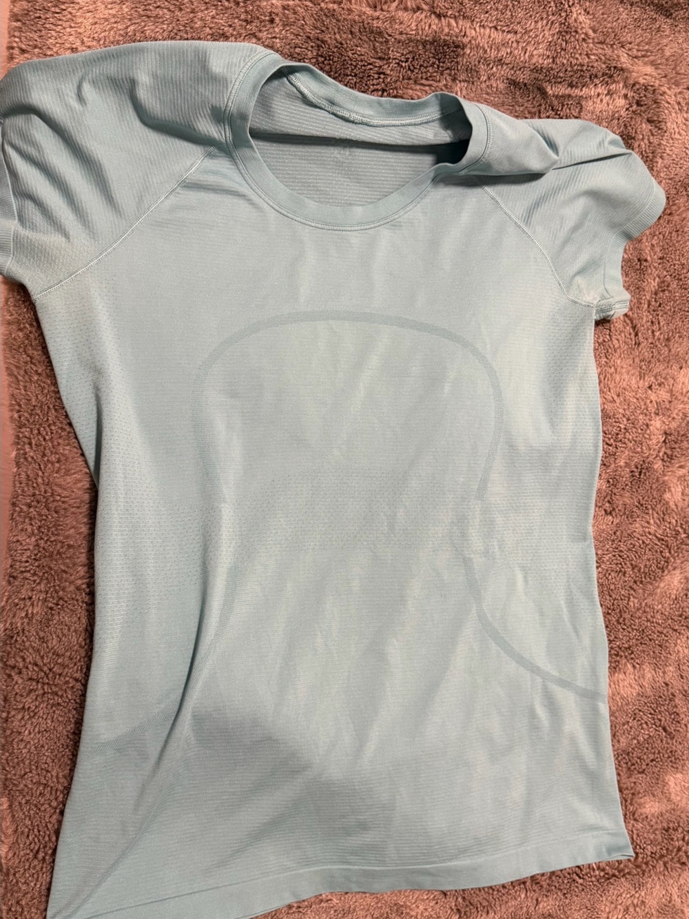 Lululemon Light Blue Short Sleeve Athletic Top – Size 12